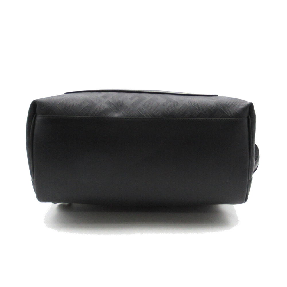 Fendi Leather Diagonal Shadow Black Backpack Ruck… - image 4